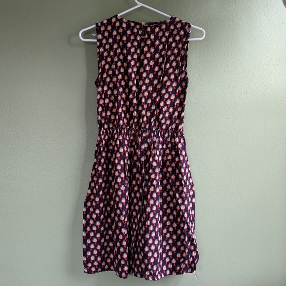 Bird print sleeveless dress - Picture 3 of 5